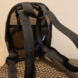Black Adidas Transparent Mini Backpack